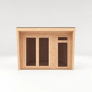 Sherwood Edwinstowe 3m x 4m Insulated Garden Room - (UPVC Windows & Doors) - White - Rogey