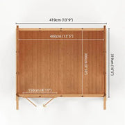 Sherwood Edwinstowe 4m x 3m Insulated Garden Room - (UPVC Windows & Doors) - Oak - Rogey