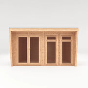 Sherwood Edwinstowe 4m x 3m Insulated Garden Room - (UPVC Windows & Doors) - White - Rogey