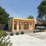 Sherwood Edwinstowe 5m x 3m Insulated Garden Room - (UPVC Windows & Doors) - Oak - Rogey