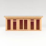 Sherwood Edwinstowe 6m x 3m Insulated Garden Room - (UPVC Windows & Doors) - Oak - Rogey