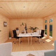 Sherwood Edwinstowe 6m x 4m Insulated Garden Room - (UPVC Windows & Doors) - Grey - Rogey