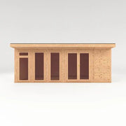 Sherwood Edwinstowe 6m x 4m Insulated Garden Room - (UPVC Windows & Doors) - Grey - Rogey