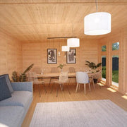 Sherwood Edwinstowe 6m x 4m Insulated Garden Room - (UPVC Windows & Doors) - White - Rogey