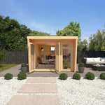 Sherwood Harlow 3m x 4m Insulated Garden Room - (UPVC Windows & Doors) - White - Rogey