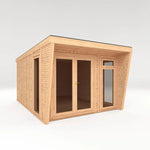 Sherwood Harlow 3m x 4m Insulated Garden Room - (UPVC Windows & Doors) - White - Rogey