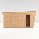 Sherwood Harlow 4m x 4m Insulated Garden Room - (UPVC Windows & Doors) - Oak - Rogey