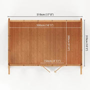 Sherwood Harlow 5m x 3m Insulated Garden Room - (UPVC Windows & Doors) - Oak - Rogey