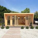 Sherwood Harlow 5m x 4m Insulated Garden Room - (UPVC Windows & Doors) - White - Rogey