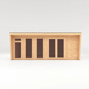 Sherwood Harlow 6m x 4m Insulated Garden Room - (UPVC Windows & Doors) - White - Rogey