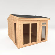 Sherwood Rufford 4m x 3m Insulated Garden Room - (UPVC Windows & Doors) - Grey - Rogey