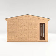 Sherwood Rufford 4m x 3m Insulated Garden Room - (UPVC Windows & Doors) - Oak - Rogey