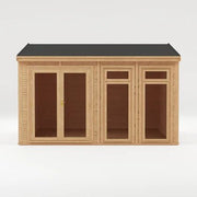 Sherwood Rufford 4m x 4m Insulated Garden Room - (UPVC Windows & Doors) - White - Rogey