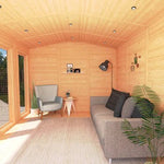 Sherwood Rufford 5m x 3m Insulated Garden Room - (UPVC Windows & Doors) - Grey - Rogey