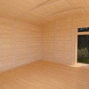 Sherwood Thoresby 4m x 3m Insulated Garden Room - (UPVC Windows & Doors) - Oak - Rogey