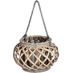 Small Wicker Basket Lantern - Rogey