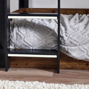 Solomon Bunk Bed - Rustic And Black - Rogey