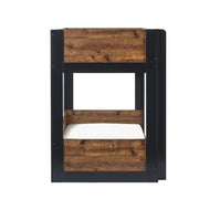 Solomon Bunk Bed - Rustic And Black - Rogey