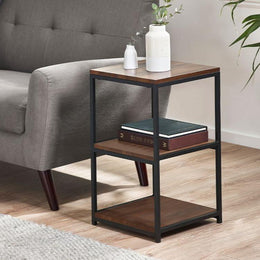 Tribeca Tall Narrow Side Table Walnut - Rogey