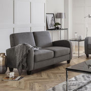 Vivo 3 Seater Sofa In Dusk Grey Chenille - Rogey