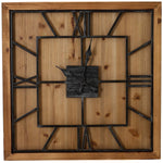 Williston Square Large Wooden Wall Clock - Rogey